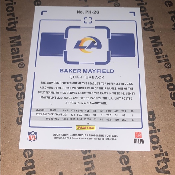 Baker Mayfield Rams Photogenic Card - Picture 3 of 3